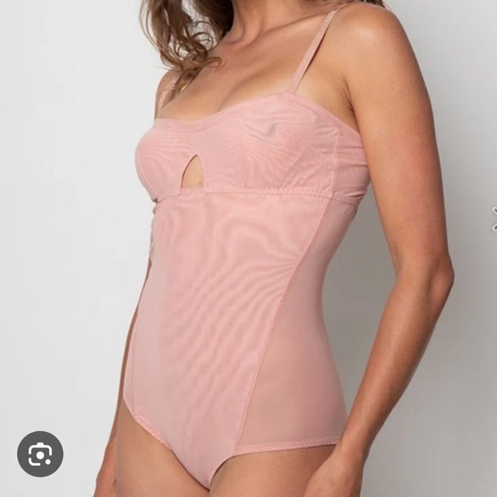 HAH Under the Wire Bodysuit in Copper Rose NWT Small